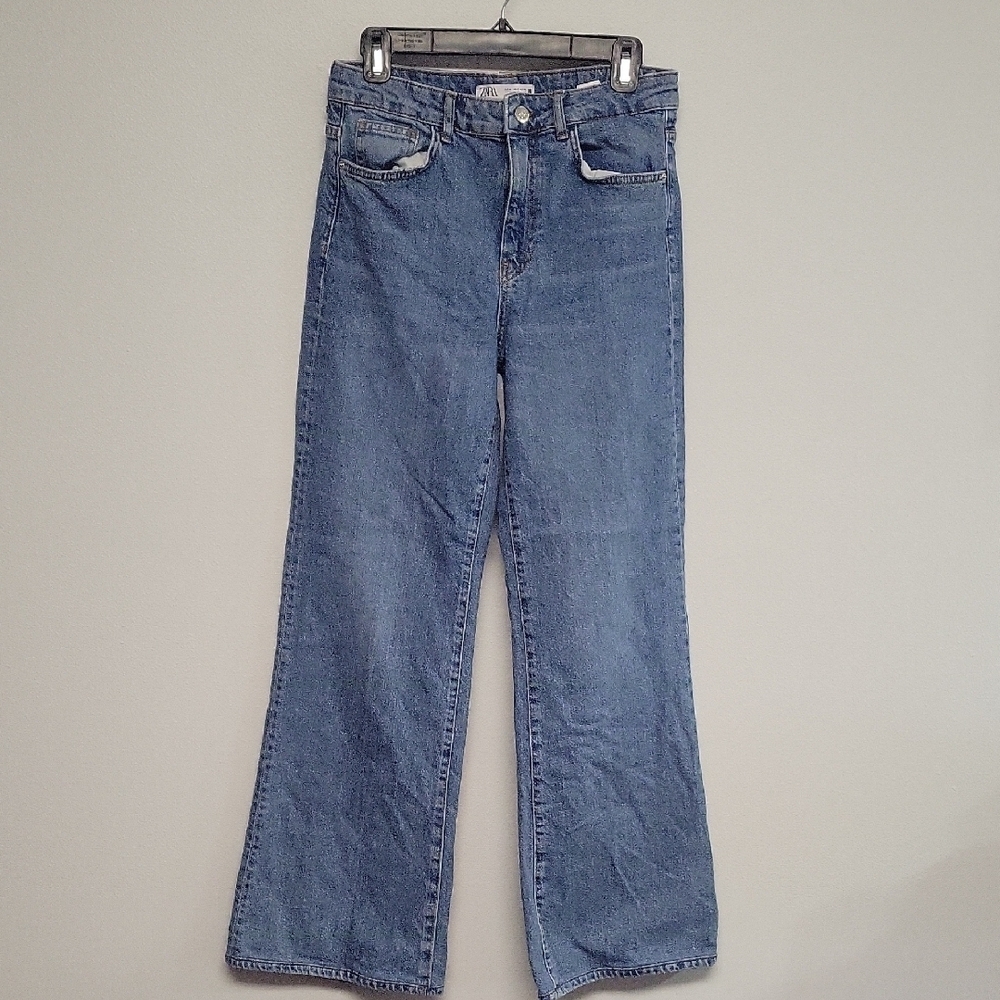 Zara Blue Flare Women's Jeans